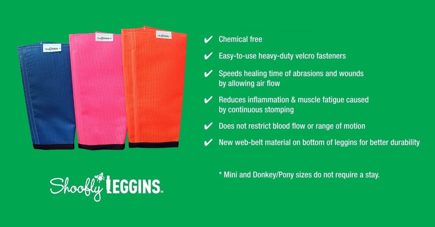 SHOOFLY Leggins - bords en feutre réduisant l'accrochage et les irritations.