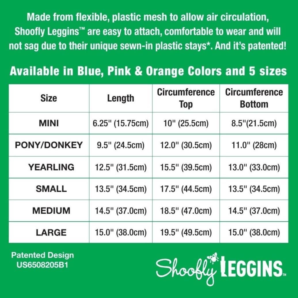 SHOOFLY Leggins livré en ensemble de quatre, pratique pour plusieurs chevaux.