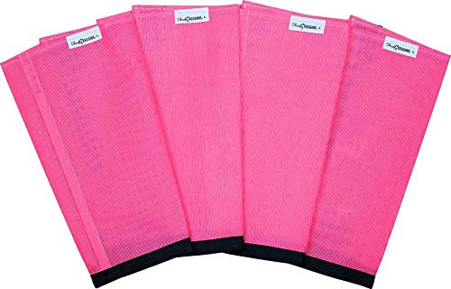 SHOOFLY jambieres-cheval rose avec fermetures velcro faciles à ajuster.