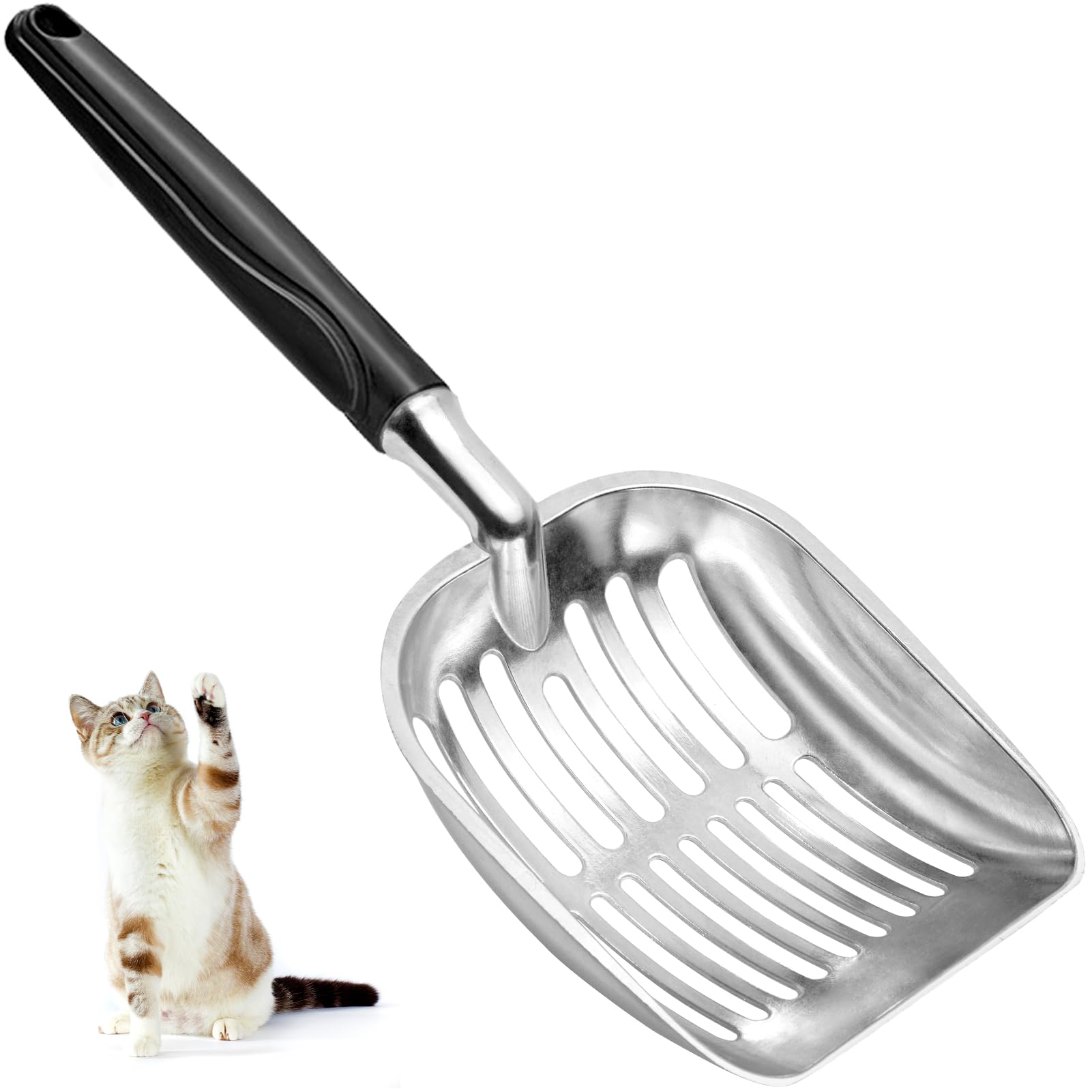 Pelle Showvigor pour chat, dimensions idéales et prise ergonomique.