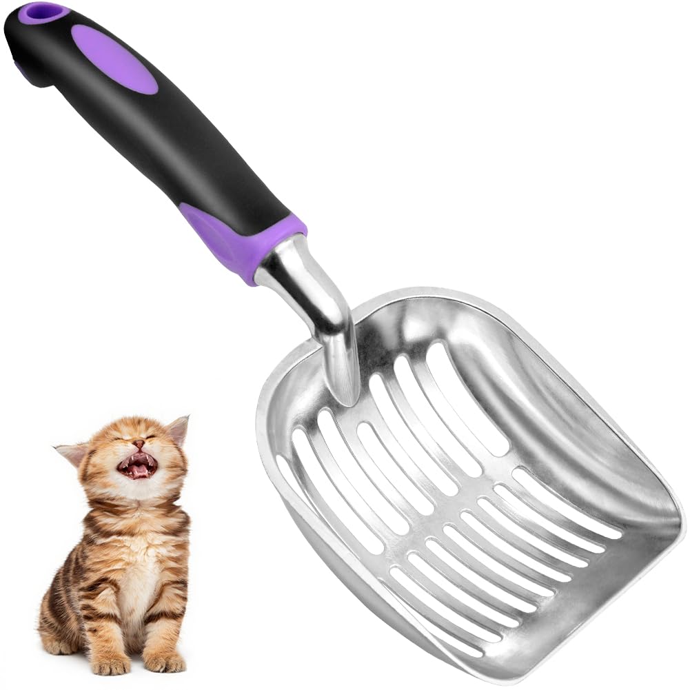 Showvigor pelle-litière chat en métal, durable et efficace pour usage quotidien.