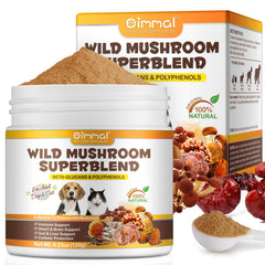 Shuangjia Mélange champignons sauvages - flacon: soutien potentiel à la peau et à l’immunité des chiens et chats.