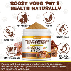 Shuangjia Poudre pour chiens et chats - facile à ajouter à la nourriture humide.