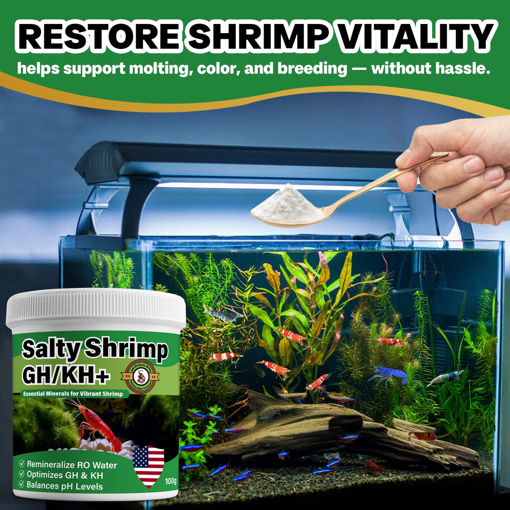 SHUNNIUB GH/KH+ soutient la mue et la croissance des crevettes dans le bac