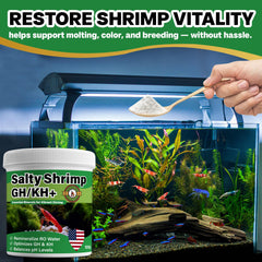 SHUNNIUB GH/KH+ soutient la mue et la croissance des crevettes dans le bac