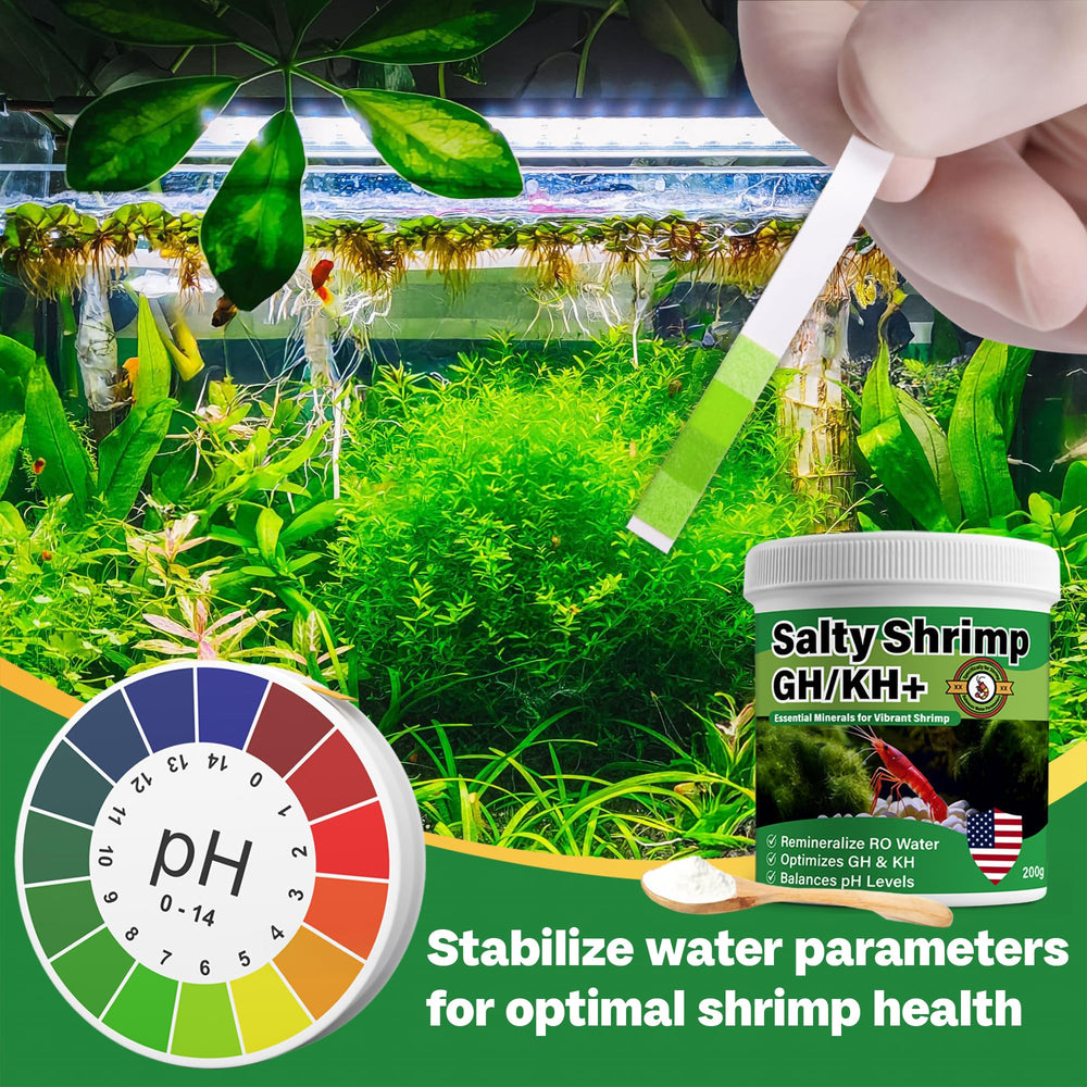 SHUNNIUB Salty Shrimp fournit calcium et magnésium pour des mues et une croissance saine.