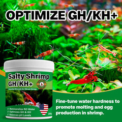 SHUNNIUB Salty Shrimp améliore l'eau claire pour une observation nette des crevettes.