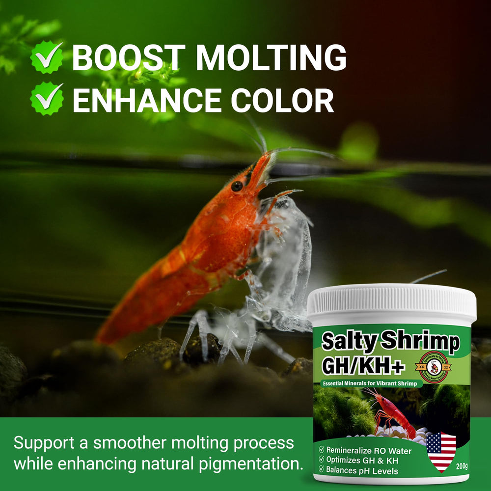 SHUNNIUB Salty Shrimp favorise un mue stable et un habitat sain.