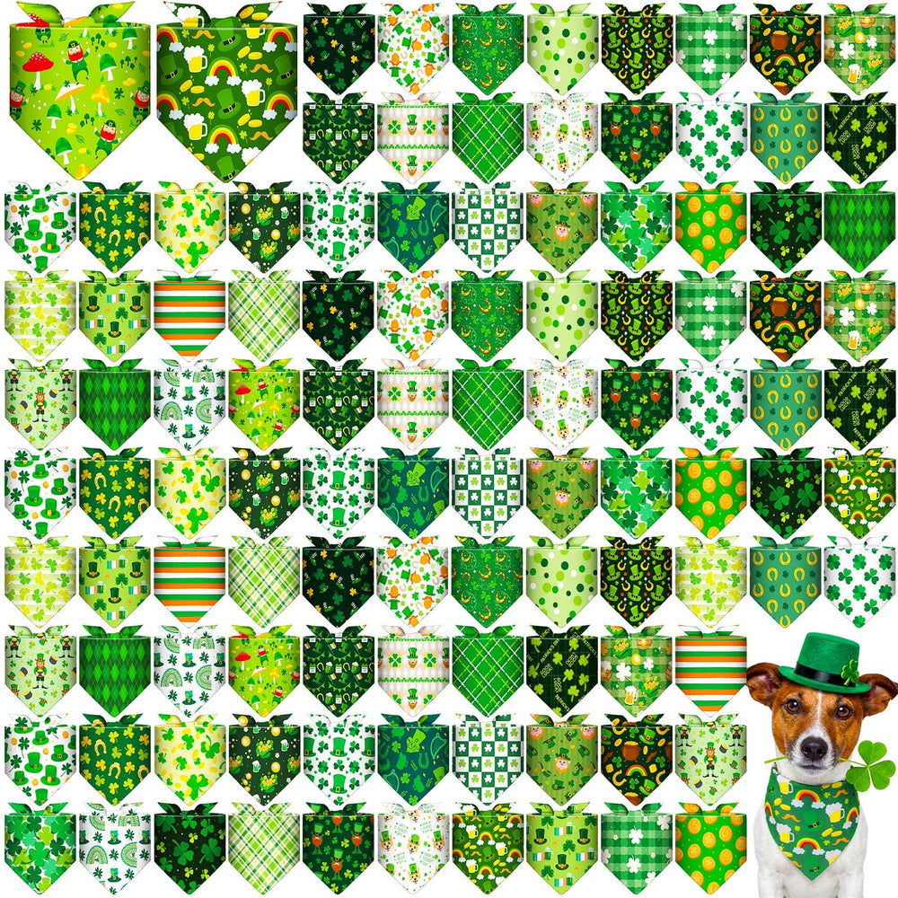 Shyyween bandanas Saint-Patrick avec 108 motifs, parfaits pour des photos festives.