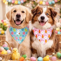 Bandanas Shyyween designs Pâques variés pour tous les chiens