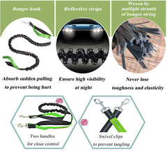 Laisse bungee 4ft SIAELT pour chien, réduisant les tirages.