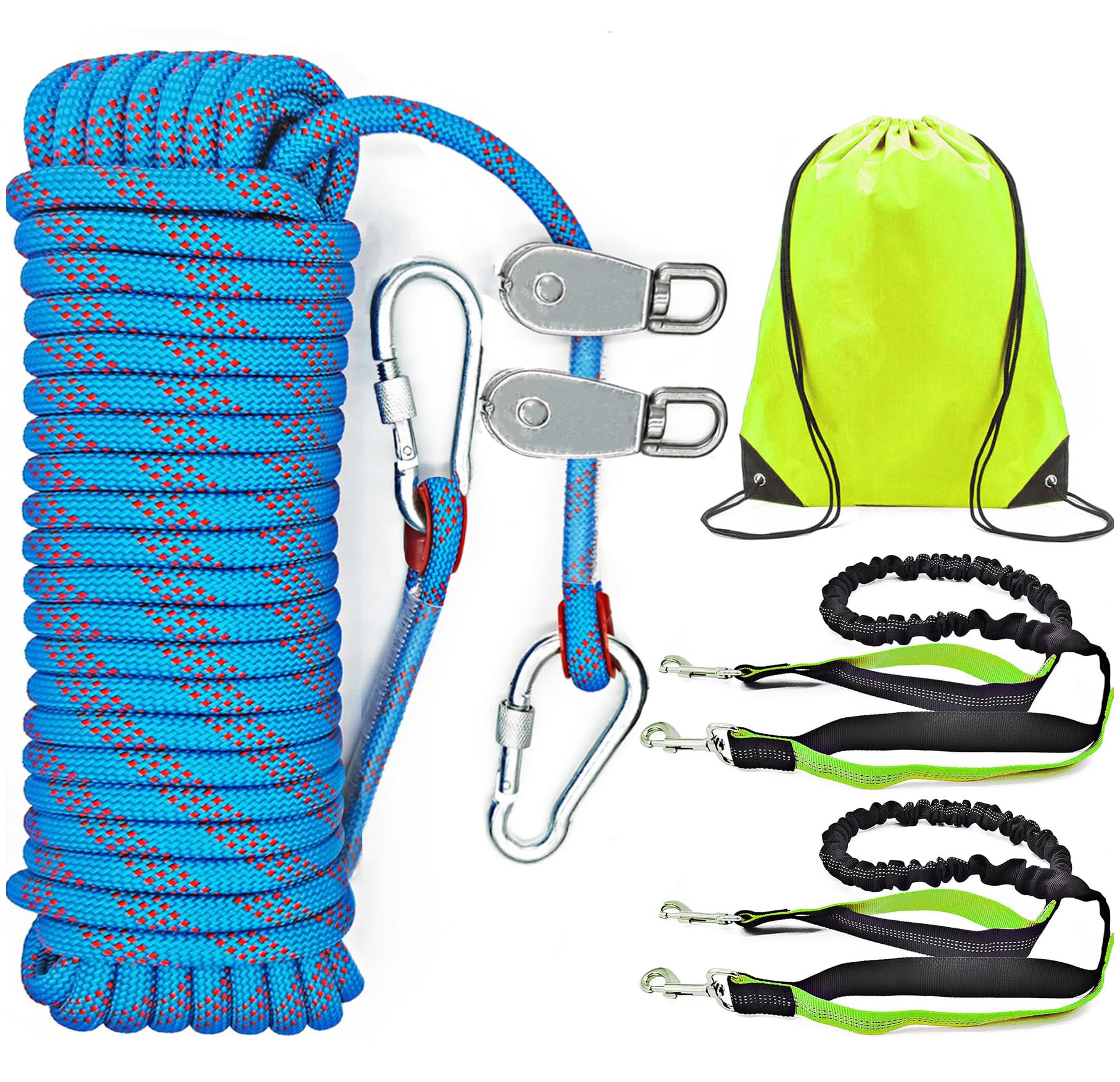SIAELT longe-bungee 4 pieds bleu: absorption des tirages pour plus de confort.