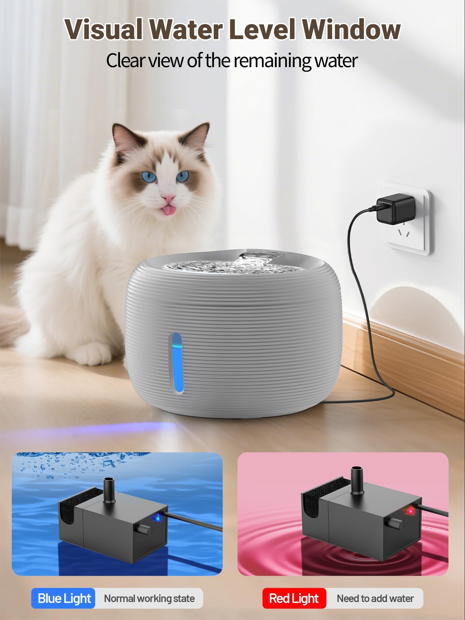 Demontage rapide facilite le nettoyage de la fontaine SIBAYS