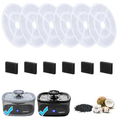 Filtre SIBAYS FS68 7 pouces pour chat, eau plus fraîche et propre.