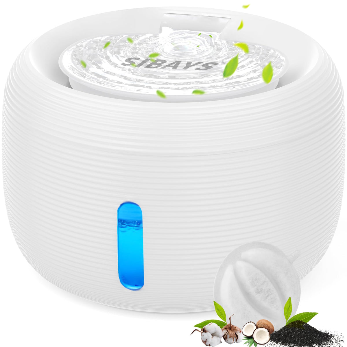 SIBAYS fontaine-eau-chat 3,5L: réduction des remplissages fréquents.
