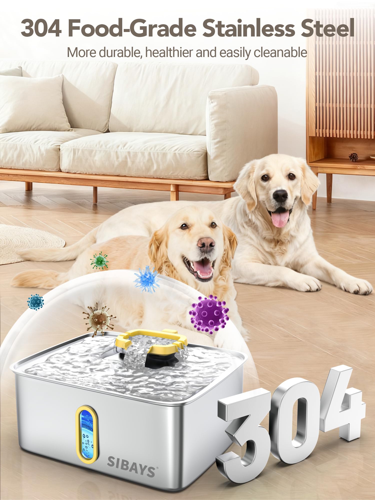 Filtration 5 couches de la fontaine SIBAYS pour eau propre