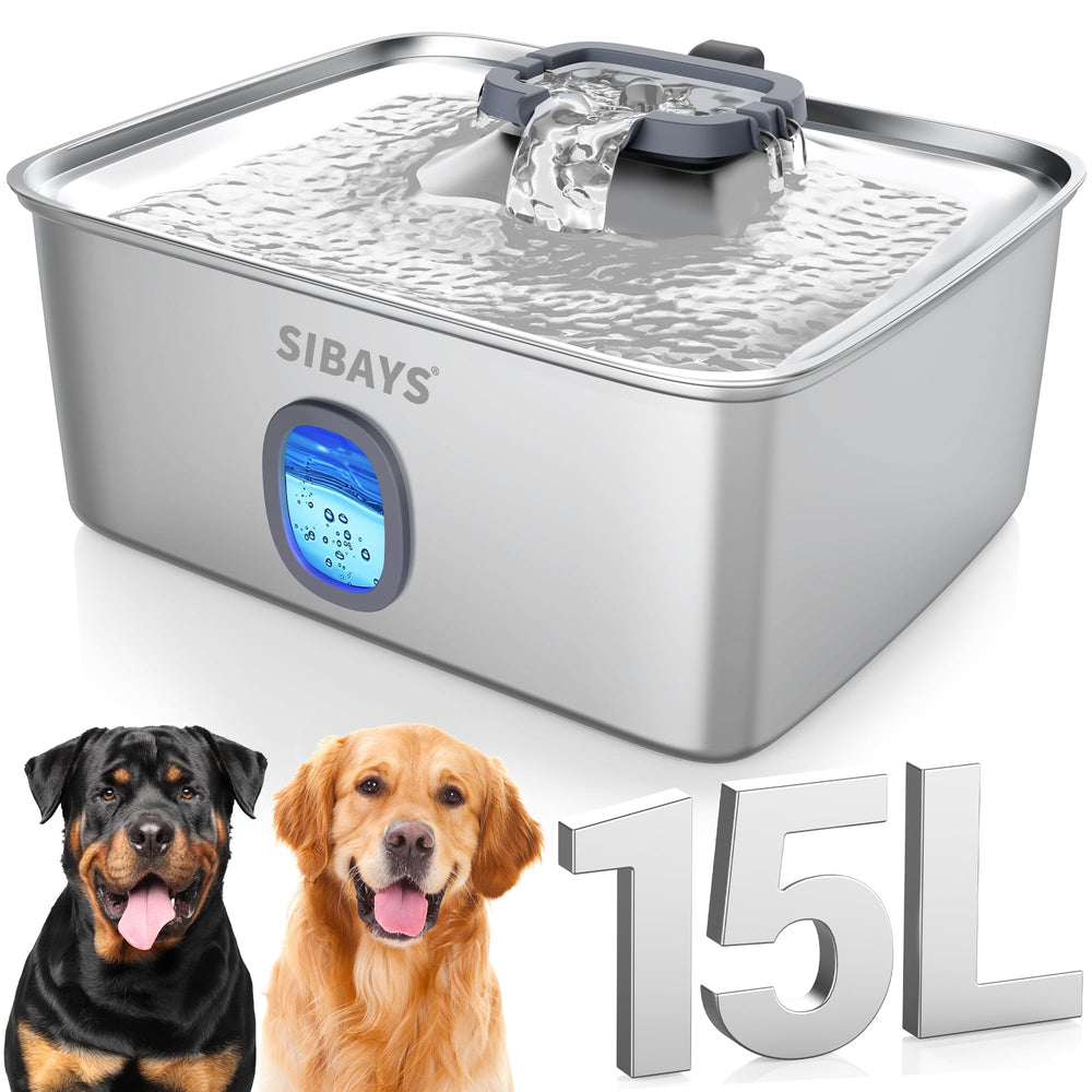 Fontaine SIBAYS grande capacité idéale pour plusieurs animaux.