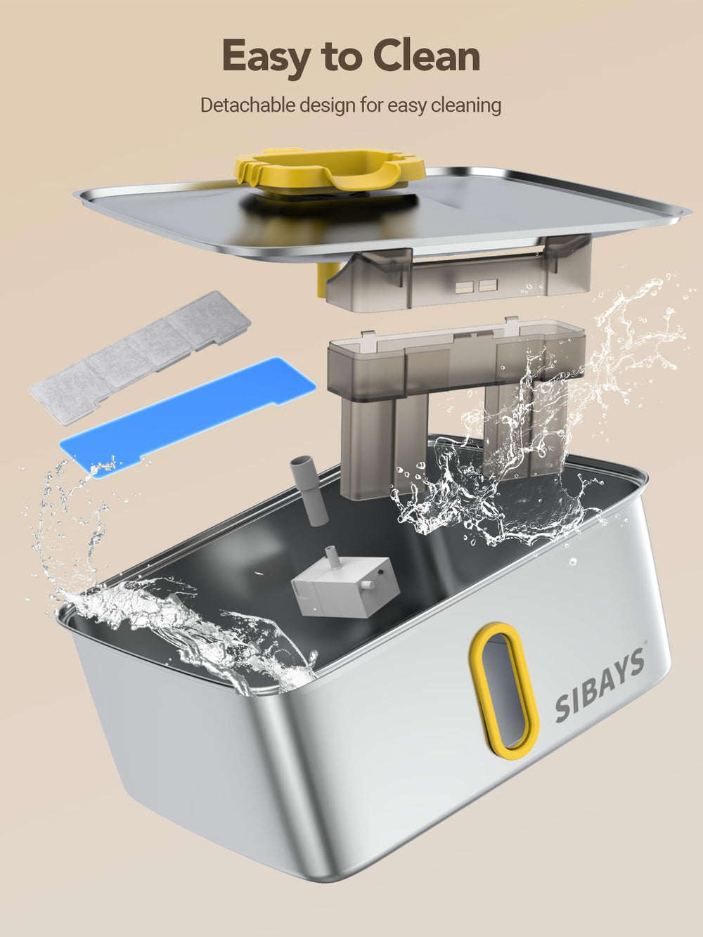 Usage quotidien simple avec la fontaine SIBAYS pour chien