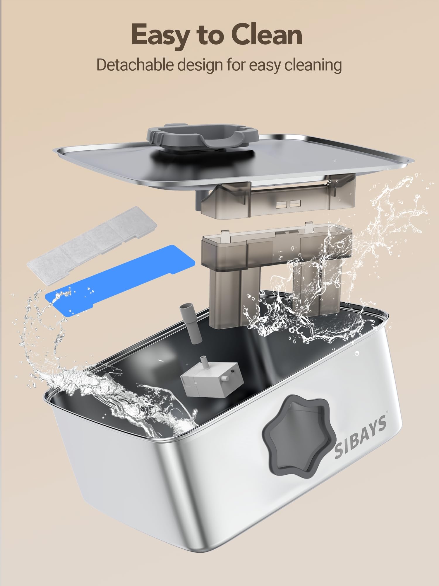 SIBAYS fontaine-eau-chien-usage-quotidien: solution pratique pour l'hydratation quotidienne.