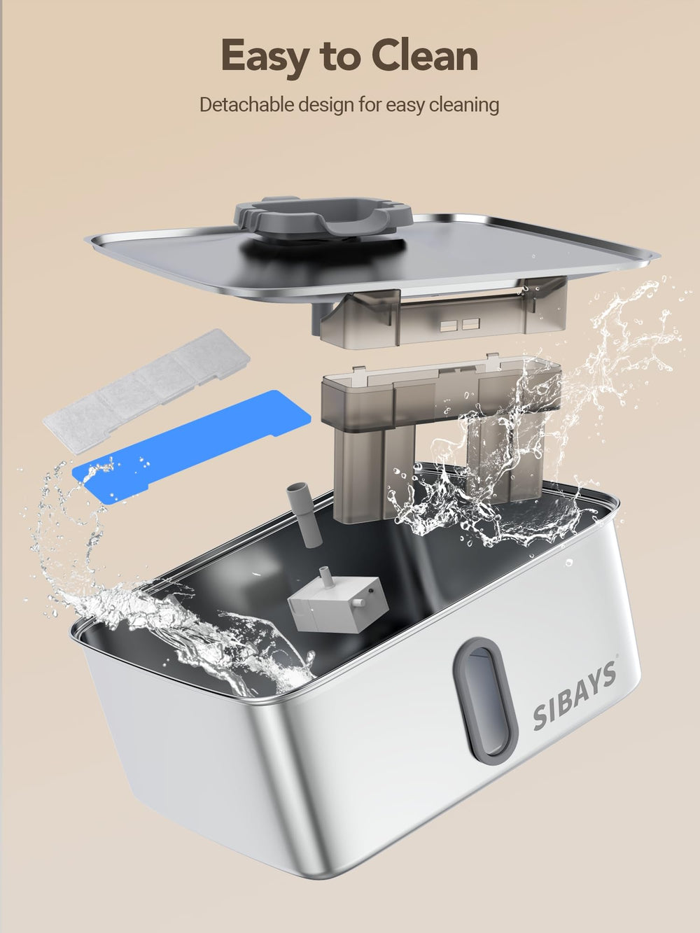 Fontaine adaptée pour grands chiens, hydratation fiable avec SIBAYS