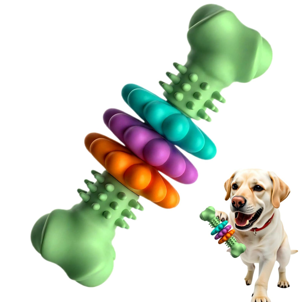 Jouet Sidaeren pour chiots, OS interactif, stimule la mâchoire et amuse votre petit chien.
