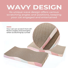 SIDAZON design vague courbe facilite l’étirement et le repos du chat