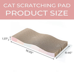 SIDAZON grattoir-chat-carton-ondule, design courbé pour étirer confortablement le chat