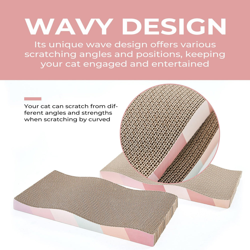 SIDAZON planche-griffage-chat-double-face-durable, offre deux surfaces pour durer plus longtemps.