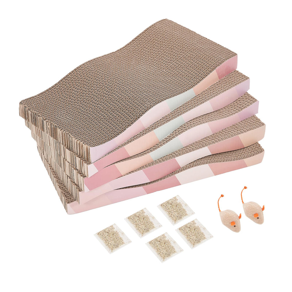 SIDAZON tapis griffade en carton réversible protège les meubles et entretient les griffes