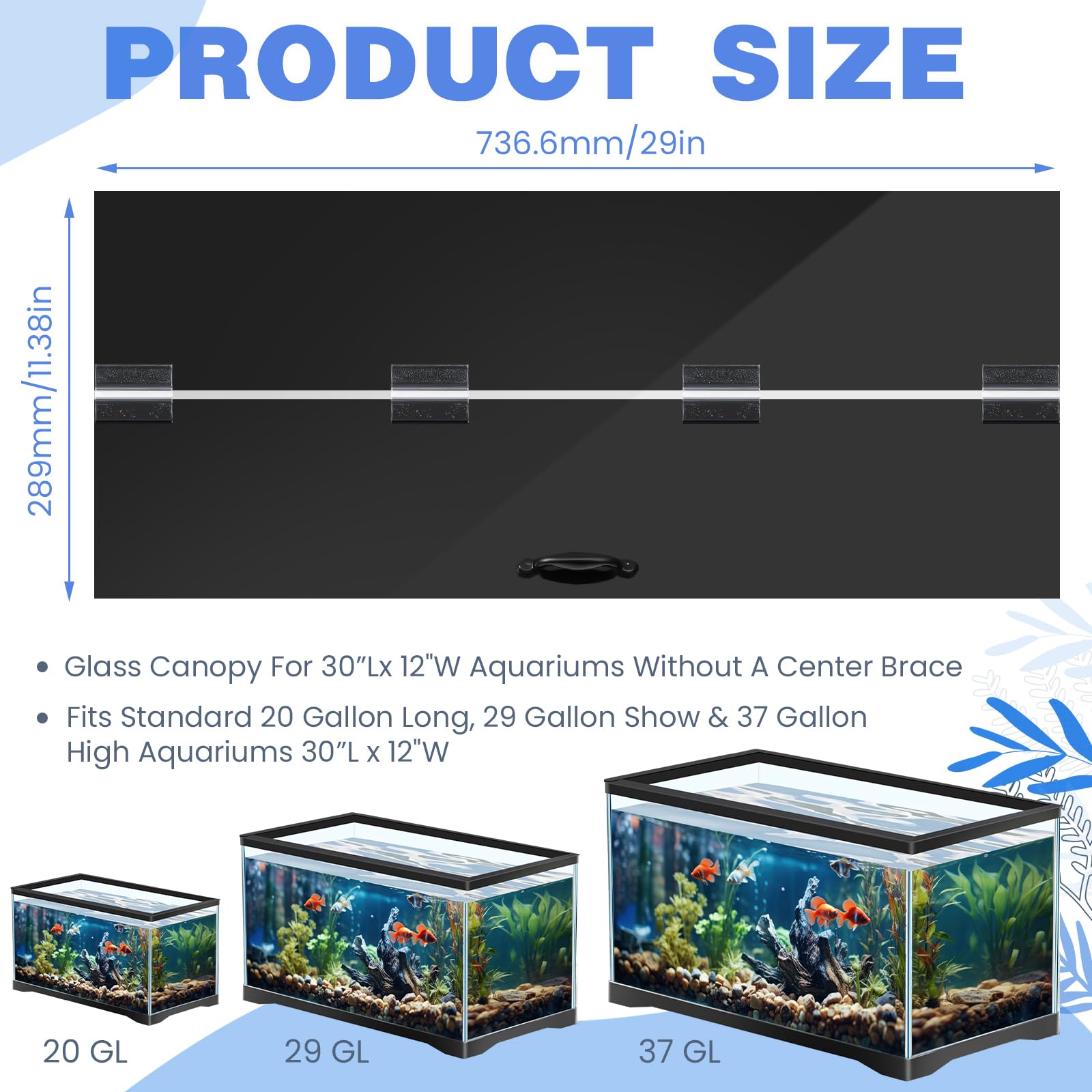 Lampe LED pour aquarium Sieral avec ventouses pour fixation sécurisée.
