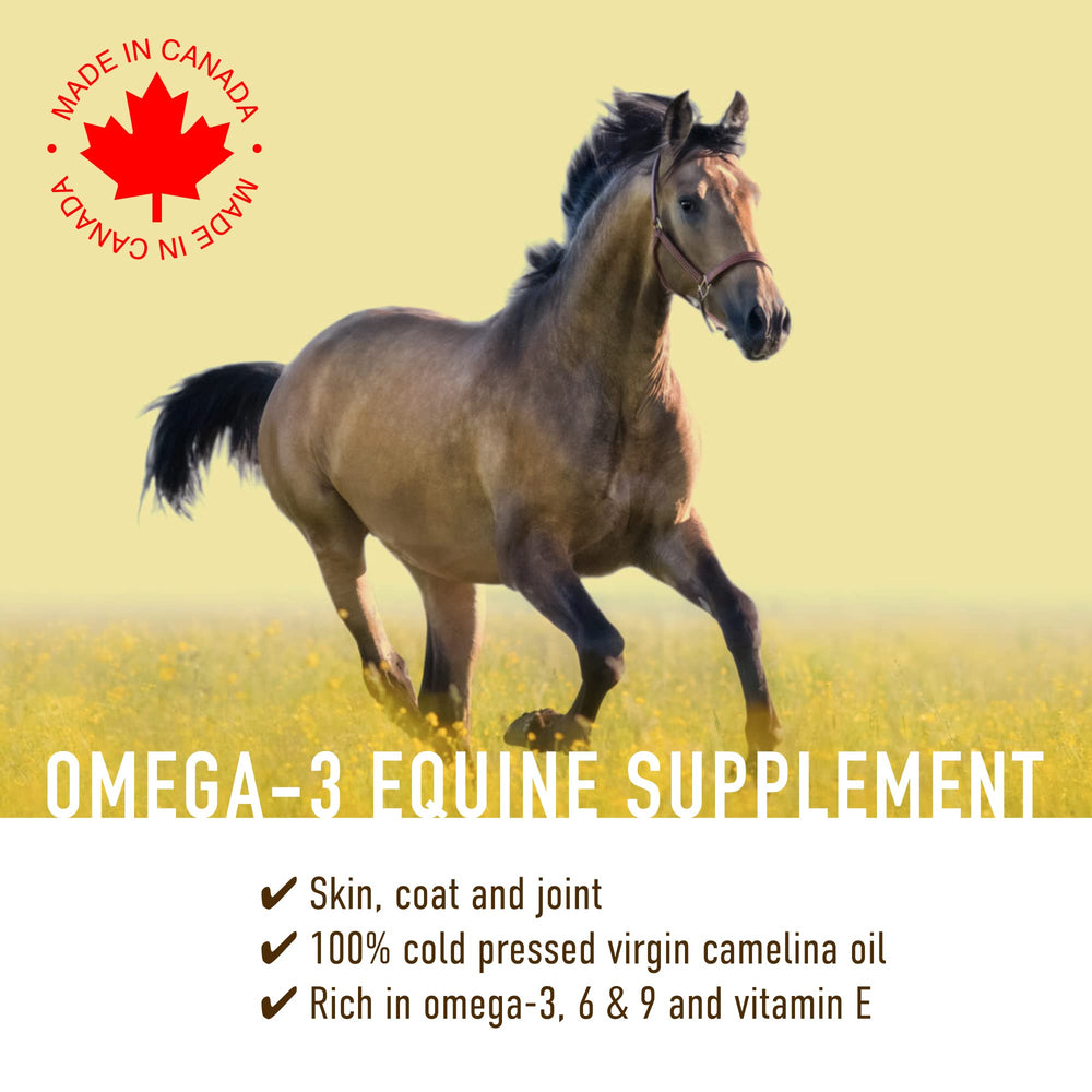 Signé Caméline: flacon transparent, huile naturelle pour peau et poil.
