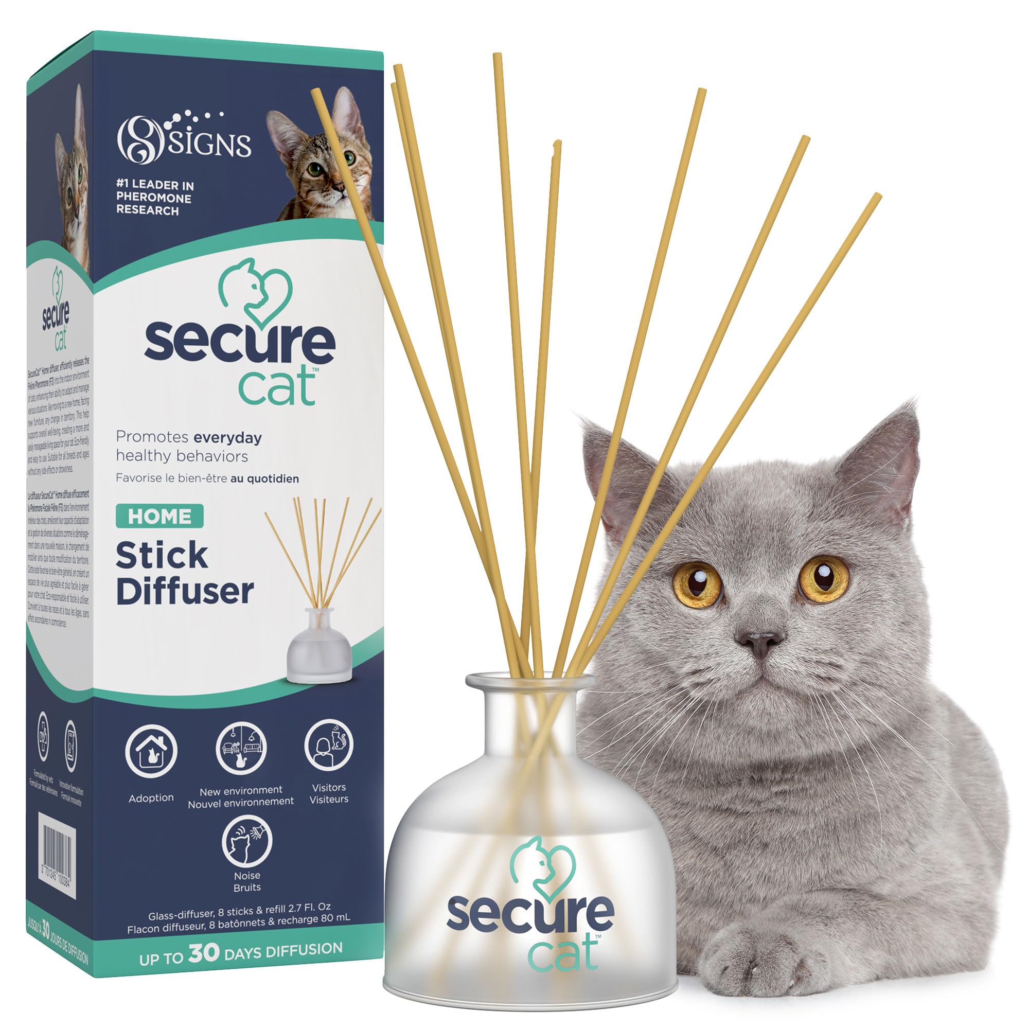 SIGNS SecureCat diffuseur pheromone passif pour une ambiance calme et sécurisante