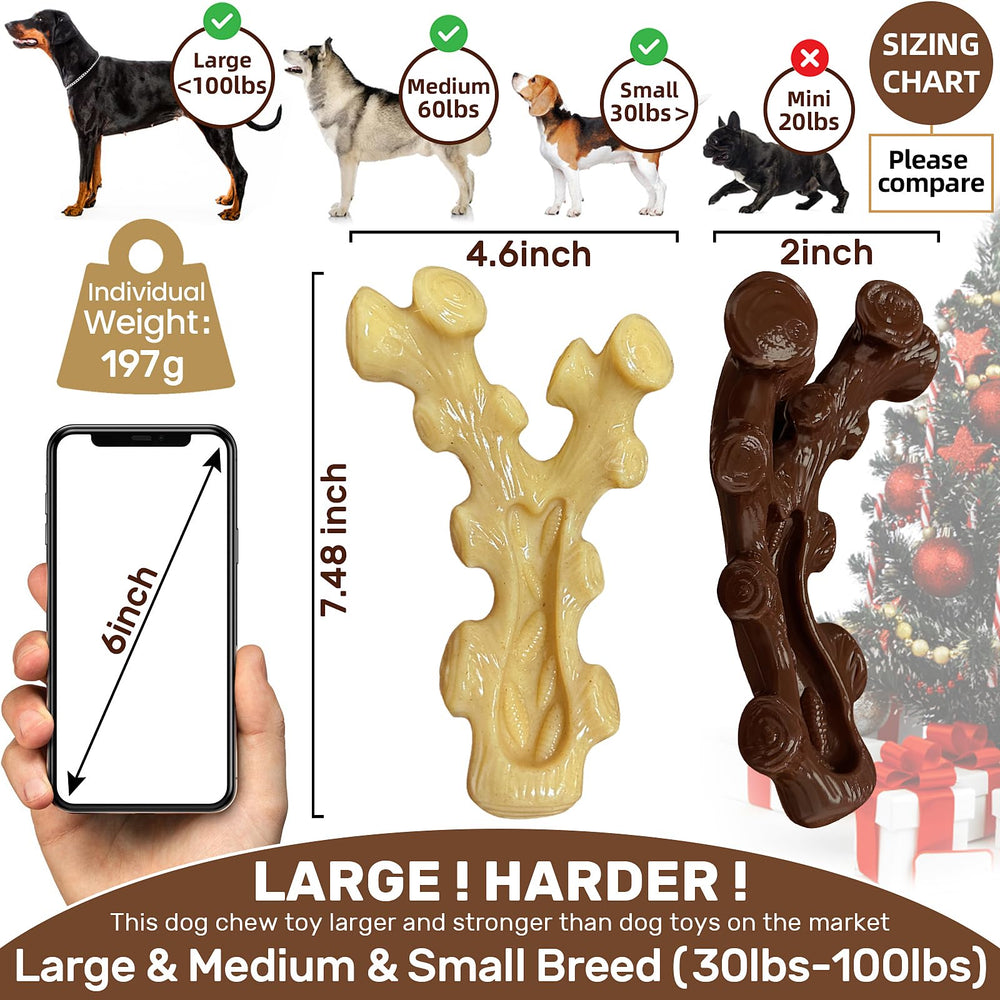 Os à mâcher durable SIHRMIU, utile pour chiens moyens à grands.