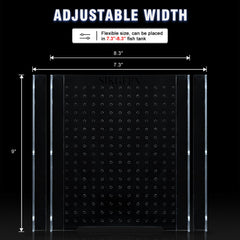 Diviseur transparent SIKGFPN pour aquarium, clarté durable.