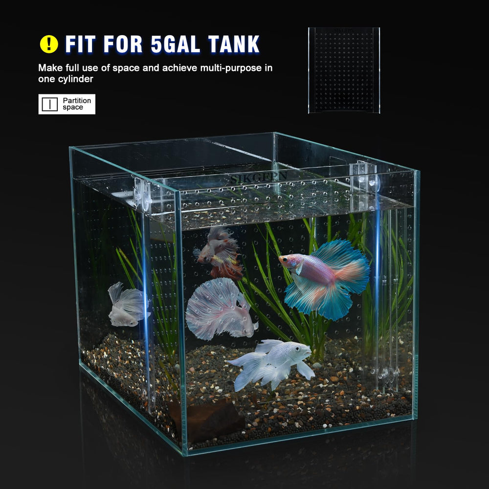 Utilisations possibles: quarantaine ou séparation temporaire des poissons.