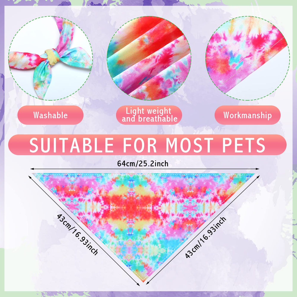Bandanas Silkfly tie-dye motifs variés pour un style estival et photos animées