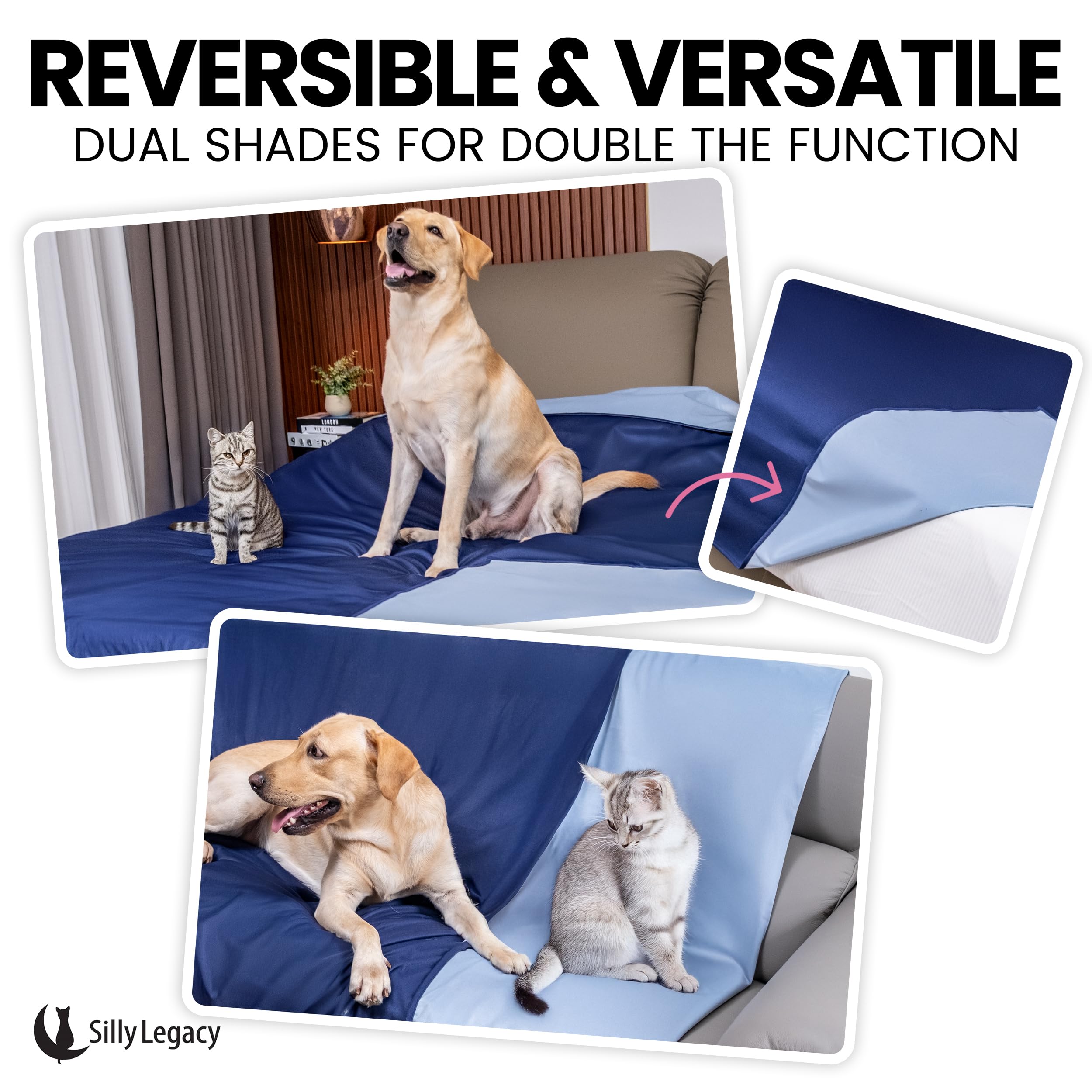 SILLY LEGACY design reversible, permet de changer l'aspect selon la déco.