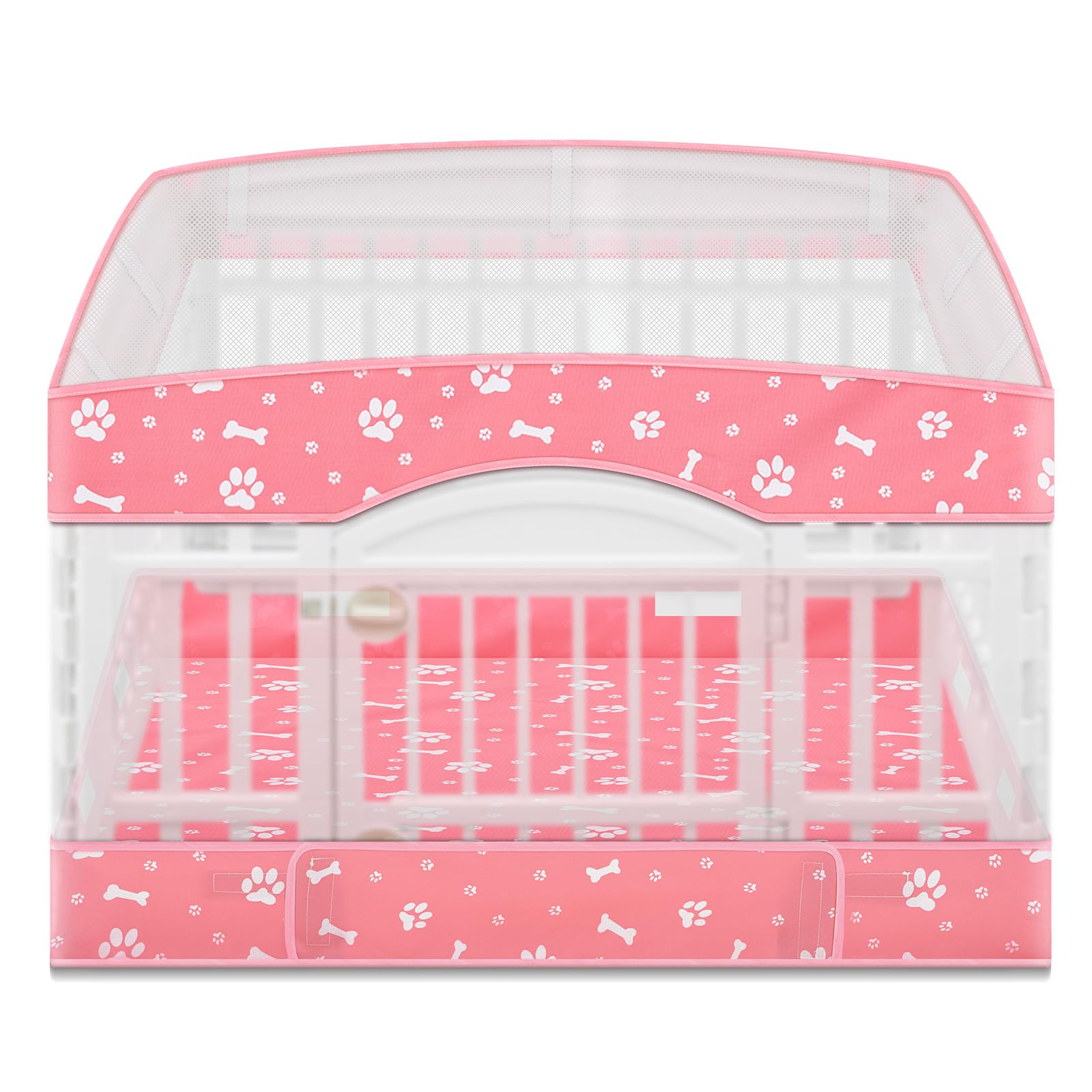 SilTriangle: couverture rose pour parc chien 36 pouces, protège du soleil et de l’humidité.