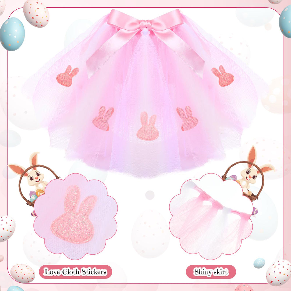 SilTriangle tutu chien rose, jupe légère pour un look festif.