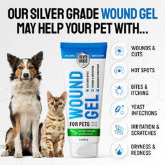 Gel-plaie-chat Silver Grade, apaise les irritations cutanées.