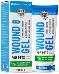 Gel-plaie-chien Silver Grade, application rapide et apaisante.