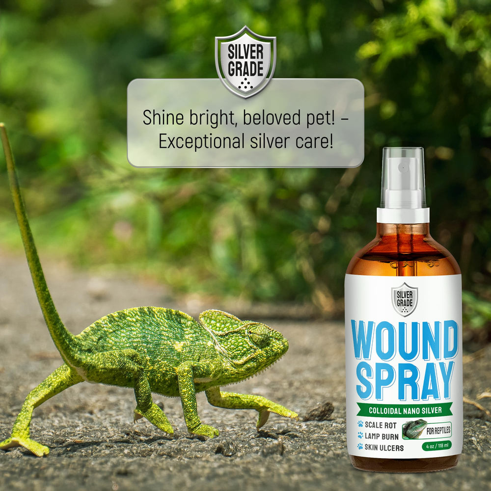 SILVER GRADE spray réptile, soin doux pour la peau sensible.
