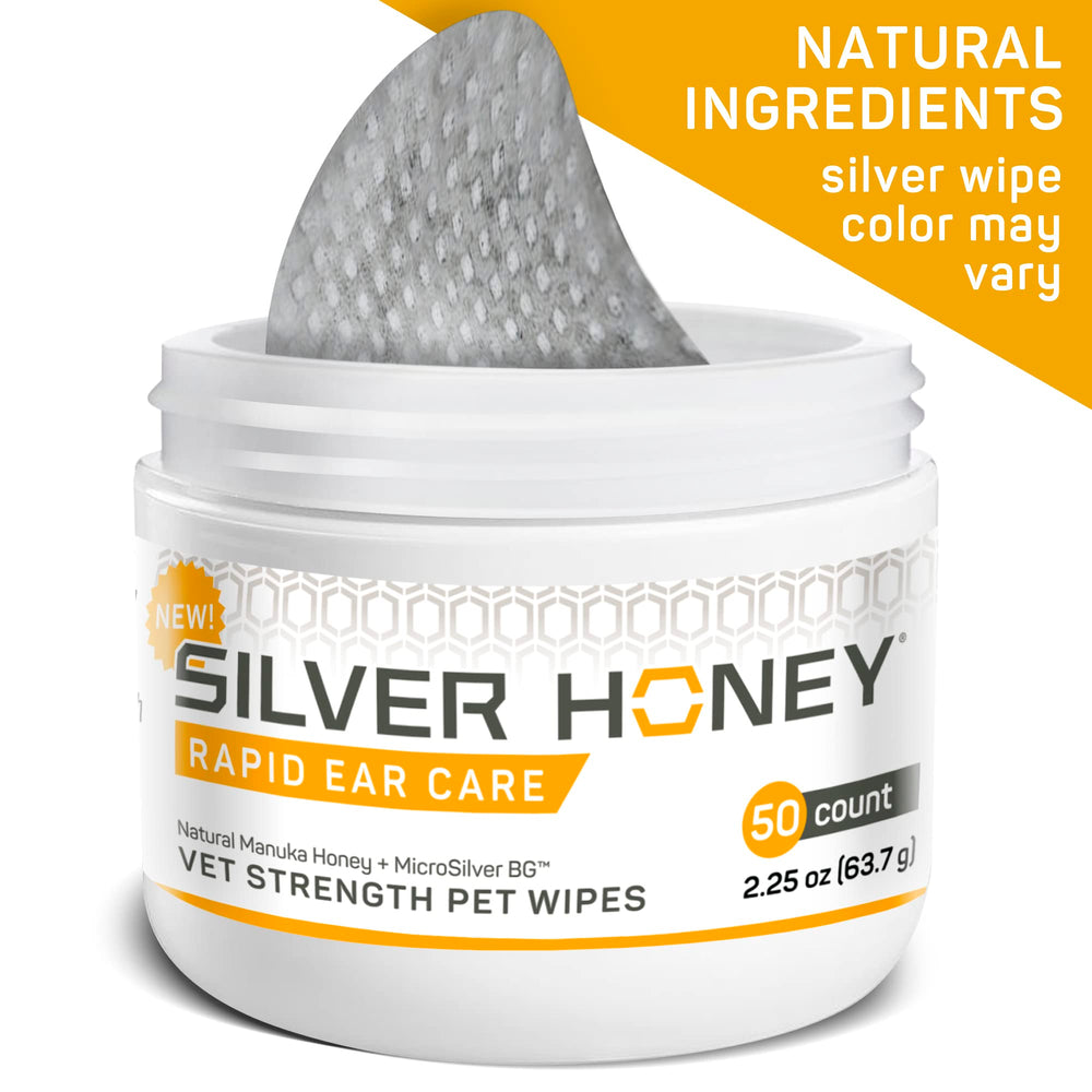 Silver Honey micro-silver-bg, action antibactérienne douce sans stéroïdes.