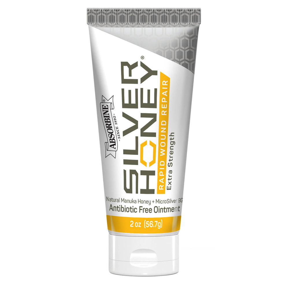 Silver Honey Rapid Wound Repair – bouteille 2 oz pour soins rapides des plaies animales.