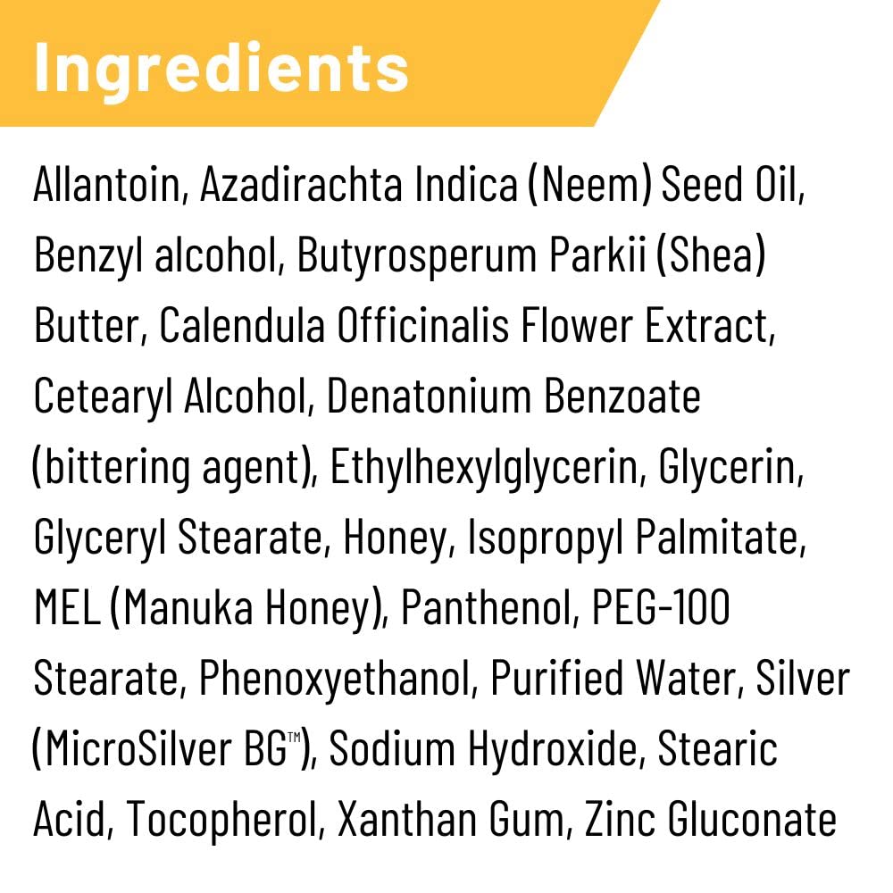 Sans antibiotiques, Silver Honey Rapid Wound Repair offre douceur et action apaisante.