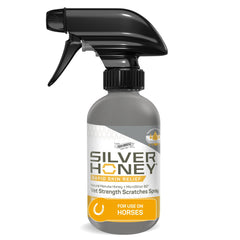 Relief rapide Silver Honey sur flacon, usage pratique pour chevaux.