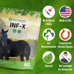 Formule botanique premium INF-X avec ail et feuilles d’olivier.