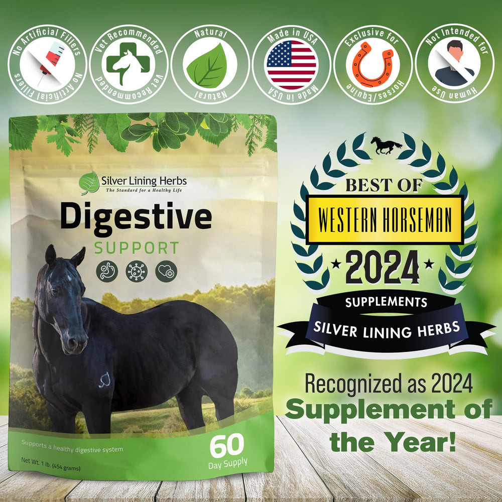 Étiquette NASC sur le produit Silver Lining Herbs Poudre Digestive