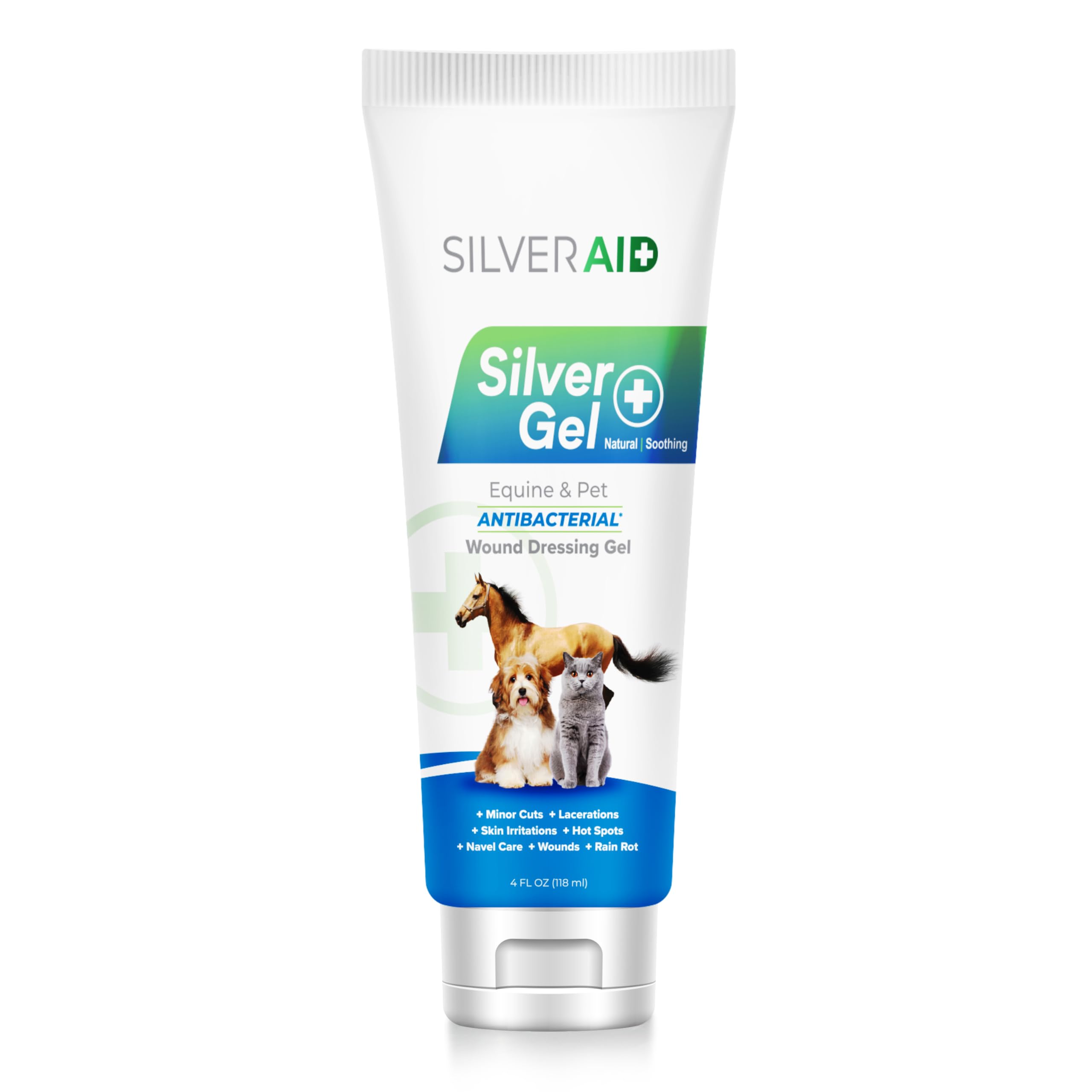 SilverAid gel soin point chaud chien, soulagement rapide des irritations cutanées.