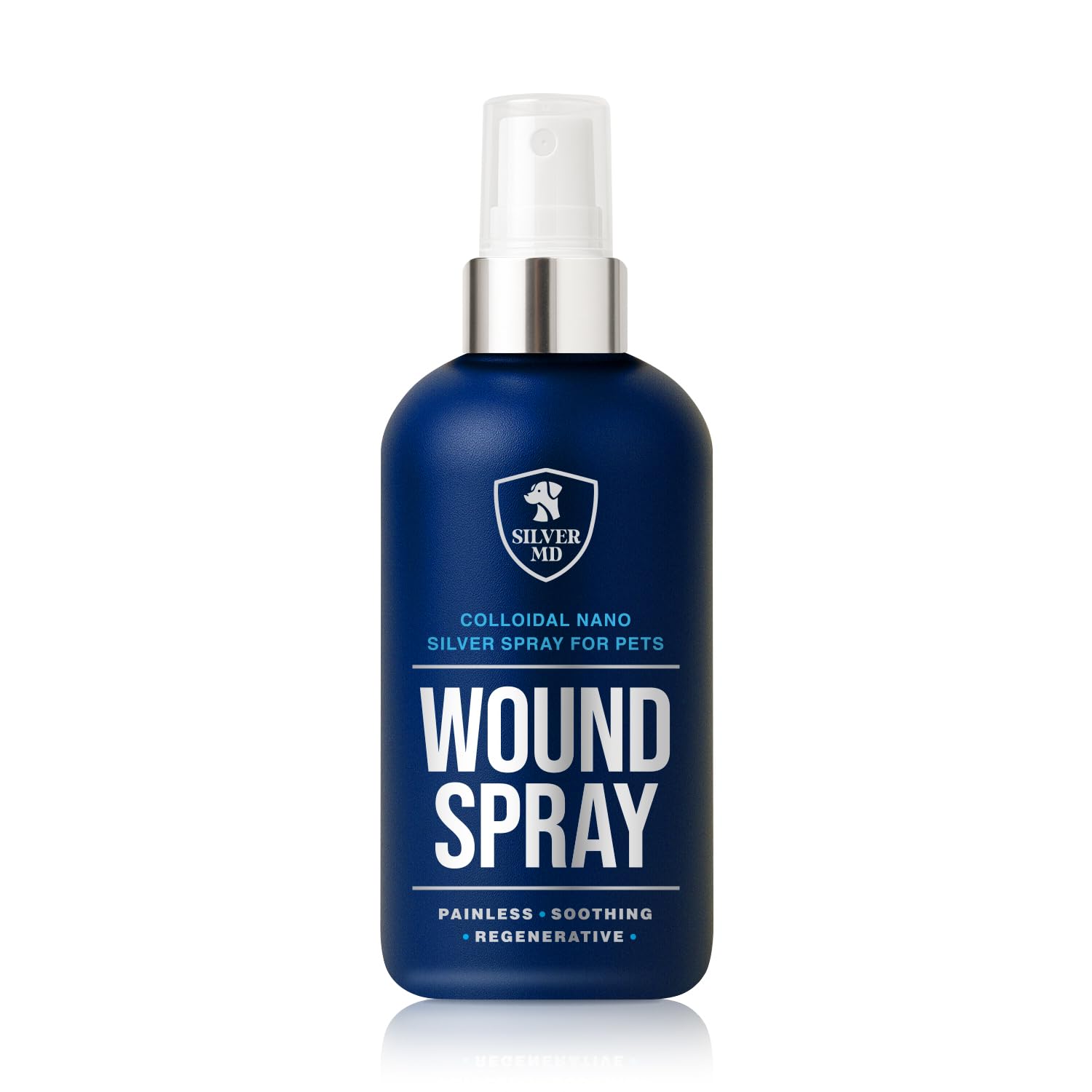 SilverMD spray sur plaie, apaisement potentiel pour chien et chat.